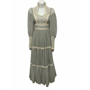 Gunne Sax Prairie Dress Blue